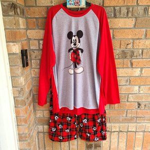 Disney Mickey Mouse Dad Holiday Family 2-piece Pajama Set Size 2XL